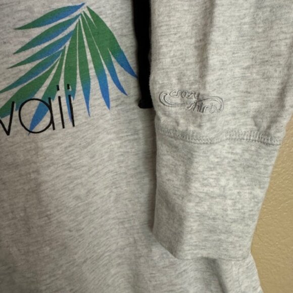 Crazy Shirts Womens Hawaii Long Sleeve Lightweight Pullover Grey Size Large EUC - Picture 6 of 6